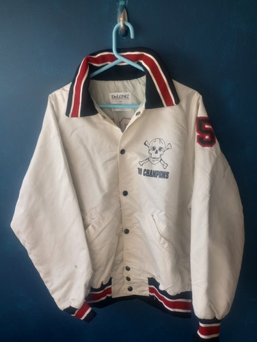 Delong satin varsity jacket - varsity,