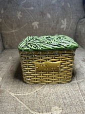 VINTAGE SYLVAC TEA CADDY - TEA BAG STORAGE JAR A/F