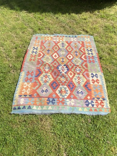 Afghan vegetable dyed kilim - afghan,
