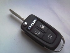 GENUINE DAF XF CF LF TIPPER ETC (433MHz) 3BUTTON REMOTE ALARM FLIP UNCUT KEY FOB