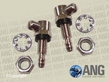 MG MIDGET, SPRITE (1963-1978) CHROME SINGLE WINDSCREEN WASHER JETS x 2 (GWW802)