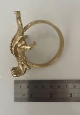 ANTIQUE GOLD CHATEAU CURTAIN RINGS WITH SCROLL DETAIL (SET OF 30)