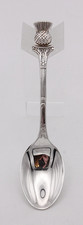 Scottish Thistle Pattern Silver Plated Vintage Tea Spoon.