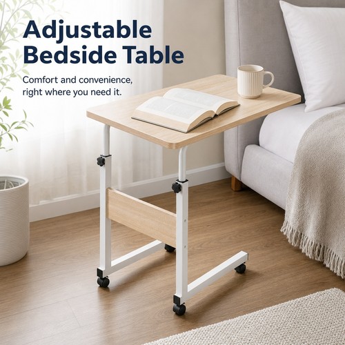 Mobile desk bedside table - bedside,