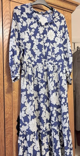 Zara blue floral midi summer - zara,