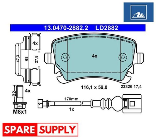 Brake pad set - pad, set,
