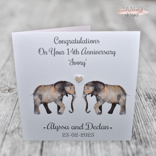 Personalised 14th ivory - personalised,