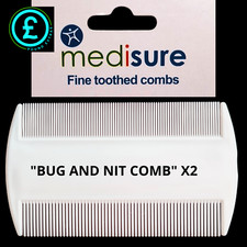 Nit Combs White Double Sided for Head Lice Detection Hair Care School debug kits