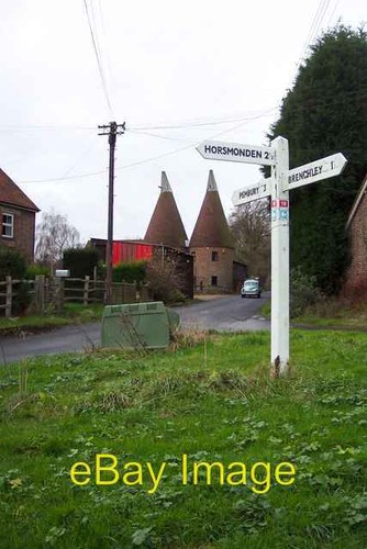 Photo 6x4 signpost and oast - 6x4,
