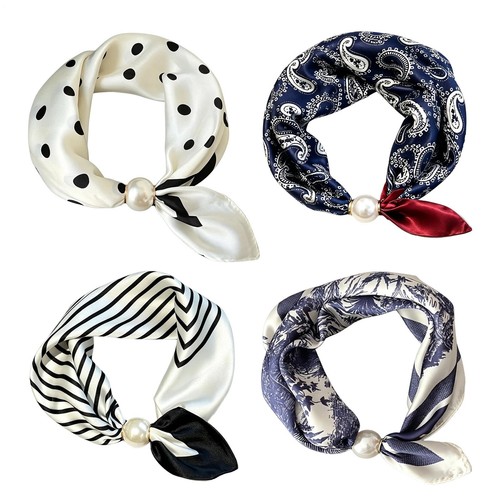 Lightweight pearl buckle - pearl, scarf