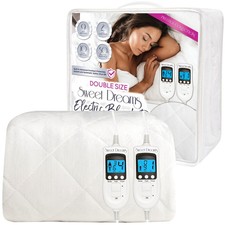 Heated Blanket Double Size Electric Mattress Cover Machine Washable