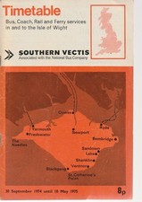 SOUTHERN VECTIS BUS TIMETABLE
