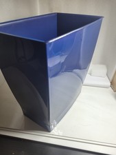 Idesign Mono Rubbish Bin, Plastic, Navy, 1 piece 28.4 X 18.9 X 30.3 Cm
