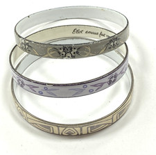 lot 3x  enamel bangles bargin to grab / French Michaela Frey style