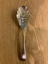 Antique Vintage J H Potter Victorian Silver Plate A1 Fruit / Berry Spoon