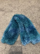 Wool (Funky Fur) Hand  Knitted Scarf