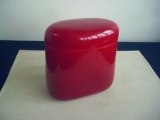 Guzzini Coffee Storage Jar Red Vintage Retro