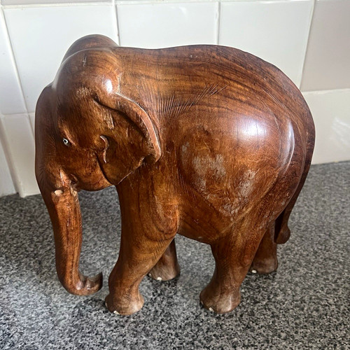 Large hand carved wooden - large,
