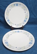 Pair of Wedgwood Clementine Dinner Plates - 10 5/8 inches diameter