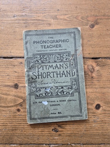 Antique pitmans shorthand - pitmans,