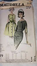 Maudella 5189 Dress Sewing Pattern Original  1960-80's . Free P&P New old stock