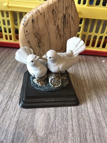 Vintage pair doves ornament - pair,