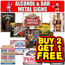 Bar metal signs home pub - metal,