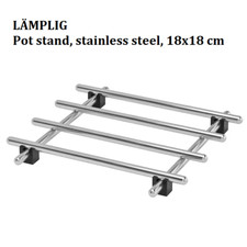 Stainless Steel Trivet Stand Heat Resistant Pot & Pan Rack Worktop Saver 50,18cm