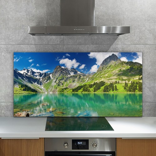 Glass kitchen splashback - glass,