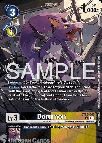 Bt20 048 dorumon uncommon - dorumon,