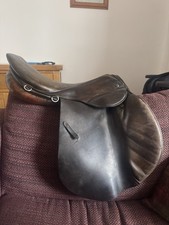 Old Stubben 18” Jumping Hunting Saddle Wool Flocked Dual Flaps