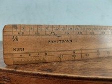 Antique C. 1896 Wooden Ruler