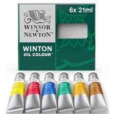 Winsor & Newton, Winton Oil Colour, 6x21ml Tube Set