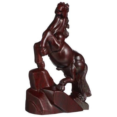 Statue carved standing horse - carved,