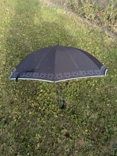 Disney Parks Tokyo Resort Umbrella Black with White Mickey Lace Trim