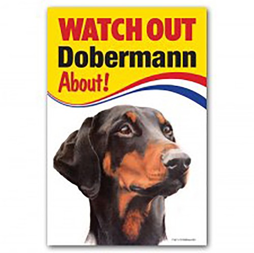 Dobermann dog gift watch - dog, out