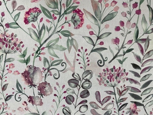 Meadow floral cotton fabric - floral,