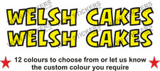 2 x Welsh Cakes Stickers
