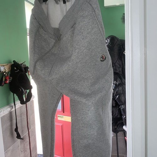 Moncler grey tracksuit - moncler, bottoms