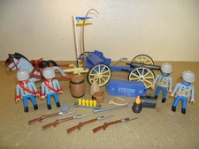 PLAYMOBIL CONFEDERATE GUN CARRIAGE (Southern Figures,US Civil War,Cannon,ACW)