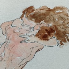 Ink Watercolour Drawing