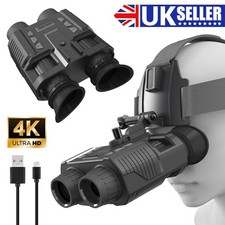 3D 8X Night Vision Goggles Head Mounted Binoculars Infrared Outdoor for Hunting