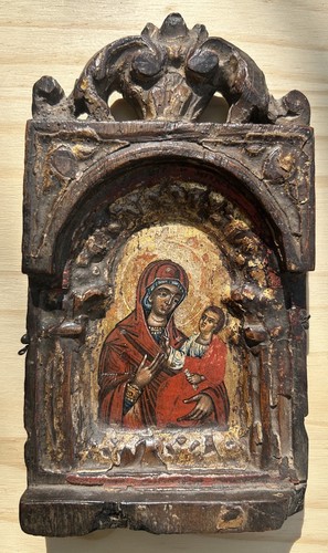 Original greek antique icon - original,