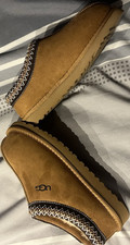 Ugg brown suede shearling slip - brown,