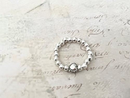 Silver heart ring - silver,
