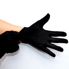 1 Pair Black Jewellery Gloves