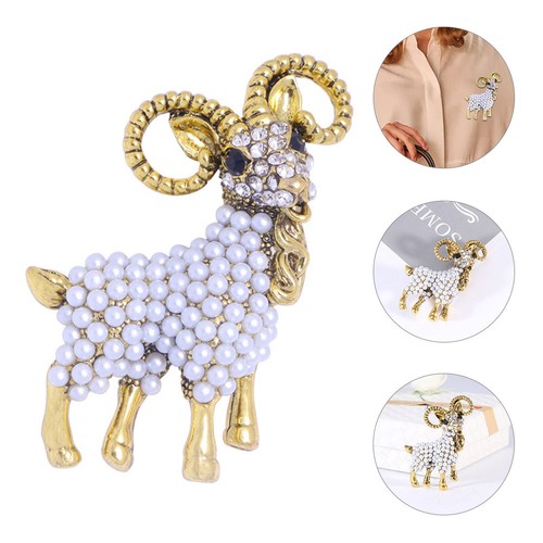 Animal sheep brooch - sheep,