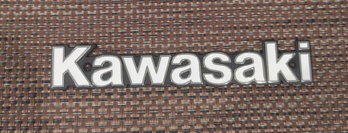 Kawasaki tank badge from the - badge,
