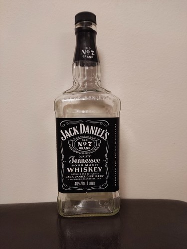 Empty jack daniels bottle - daniels,