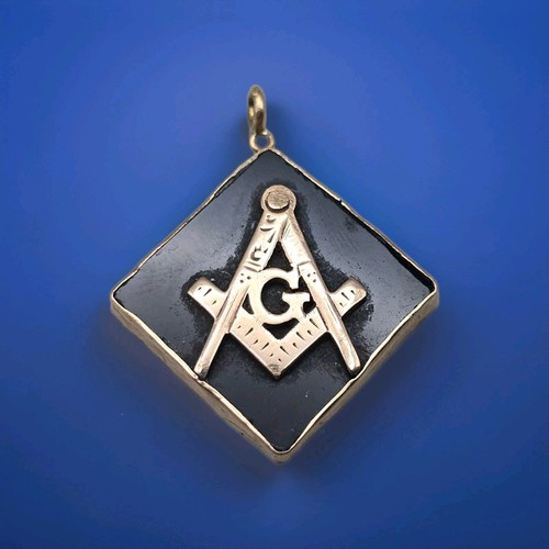 Antique 10k gold masonic - antique,